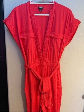 INC Hot Pink Jumpsuit